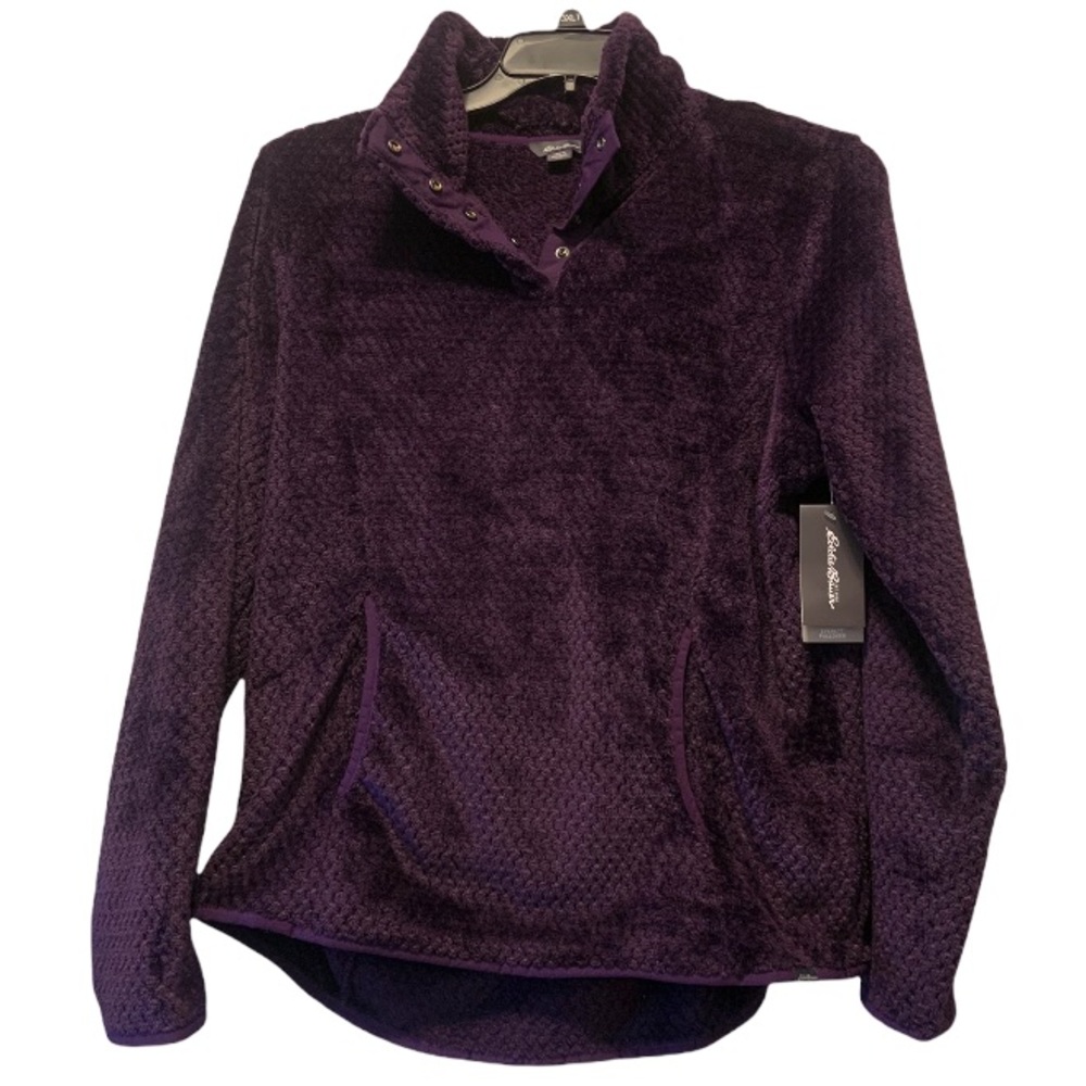 Everett Pullover Fleece Purple Large tags removed and worn a few times